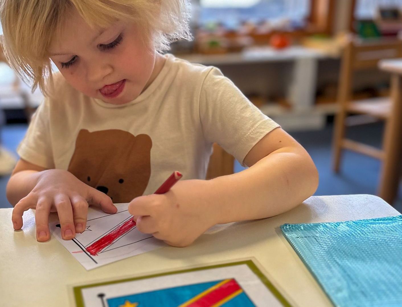 Montessori toddler drawing