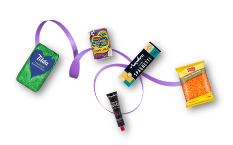branded cooking items x5 purple ribbon