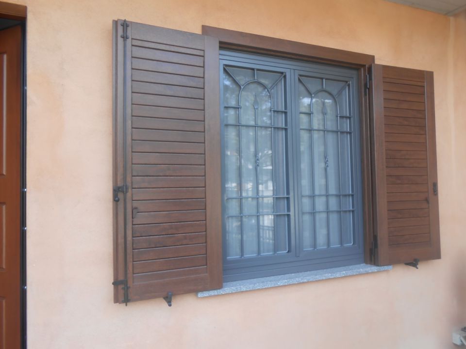 Finestra con zanzariere