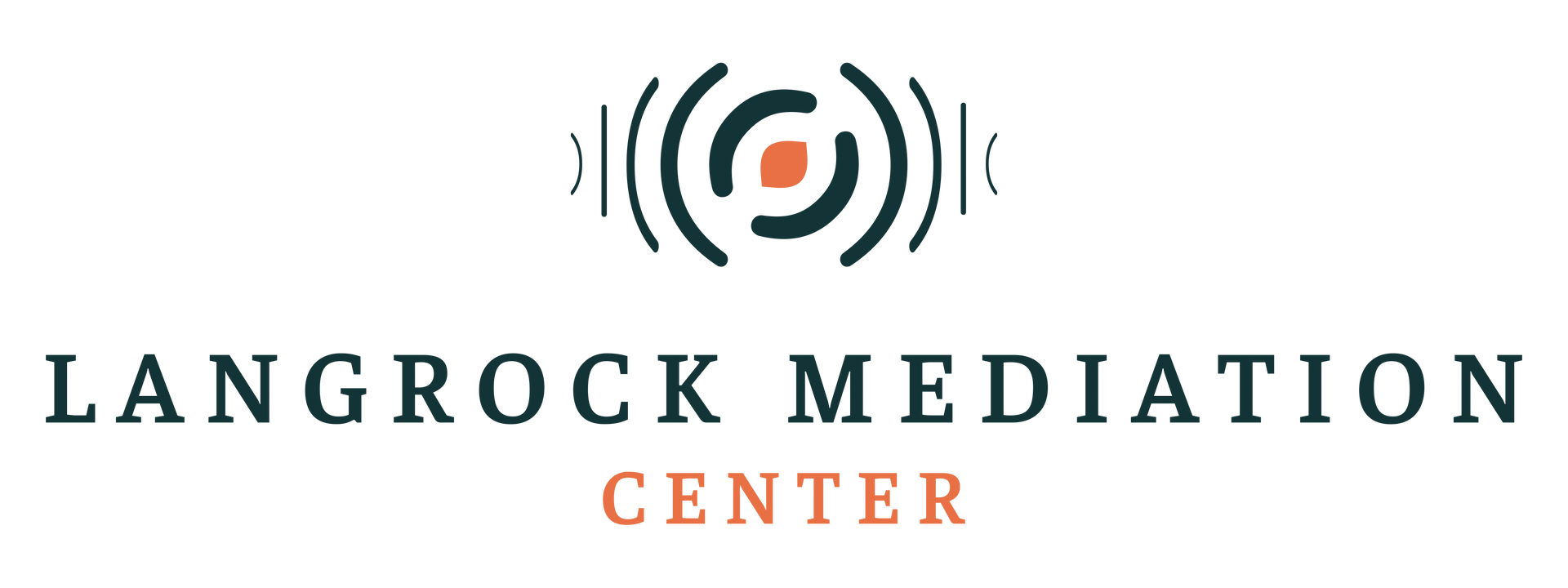 A logo for langrock mediation center