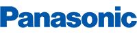 Panasonic logo call to action button that shows the Panasonic logotype