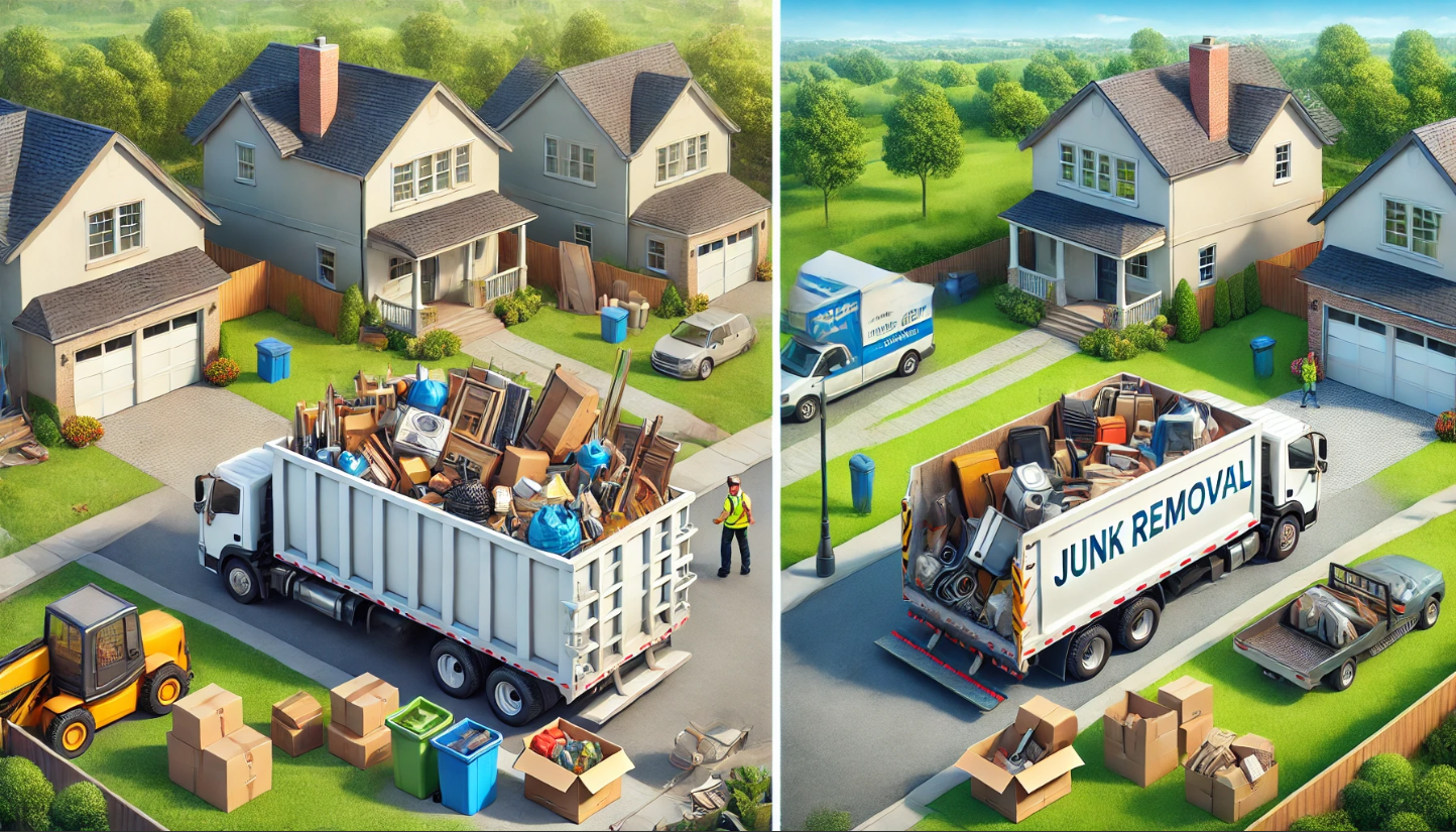 Dumpster Rental vs. Junk Removal header image