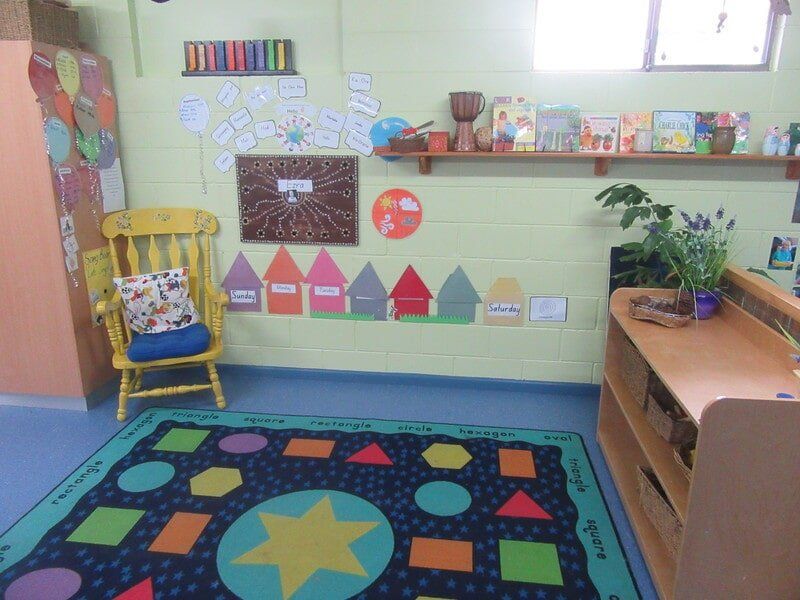 Playroom with Colourful Mat