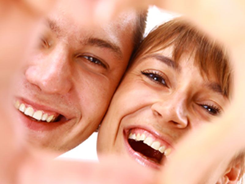 Happy couple.