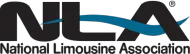 NLA logo with black block letters and teal curve, 