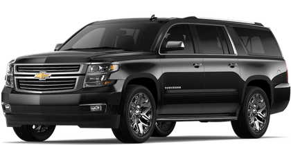 Black Chevrolet Suburban SUV.