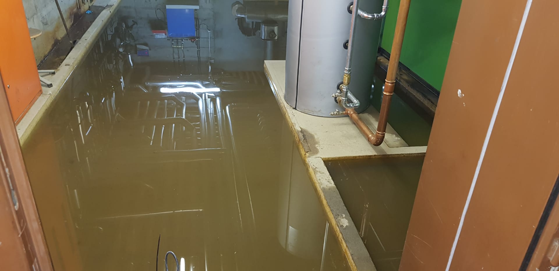 Inondation dans un sous-sol