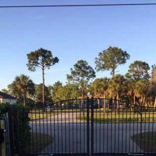 Simple Arc Gate — Naples, FL — Classified Fence and Gate