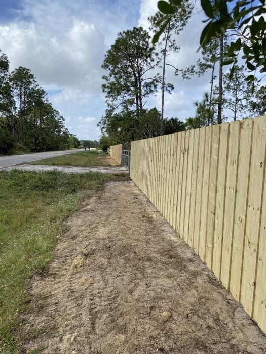 Wooden Fence Installation — Naples, FL — Classified Fence and Gate