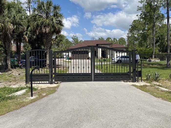 Elegant Black Gate — Naples, FL — Classified Fence and Gate