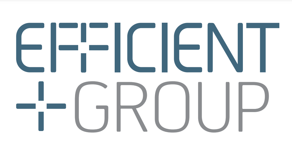 A logo for the Efficient Group, another satisfied BlinC Corporate customer.