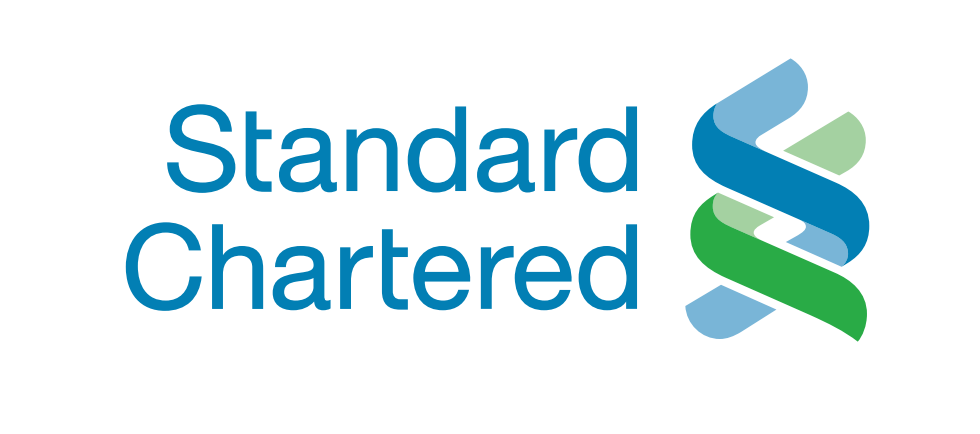 A logo for Standard Chartered, another satisfied BlinC Corporate customer.