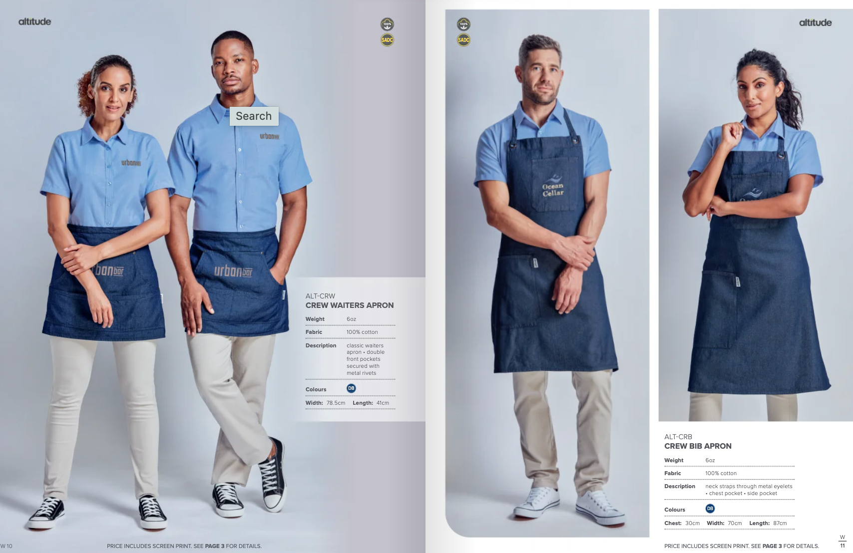 A man in a blue suit is standing next to a man in a red suit.