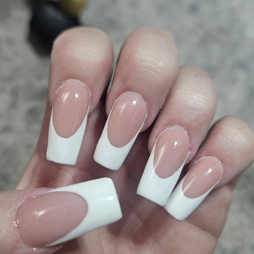 A beige, single-story