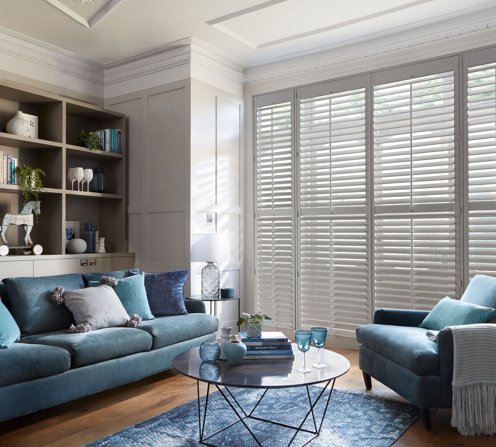 Tracked Plantation Window Shutters UK