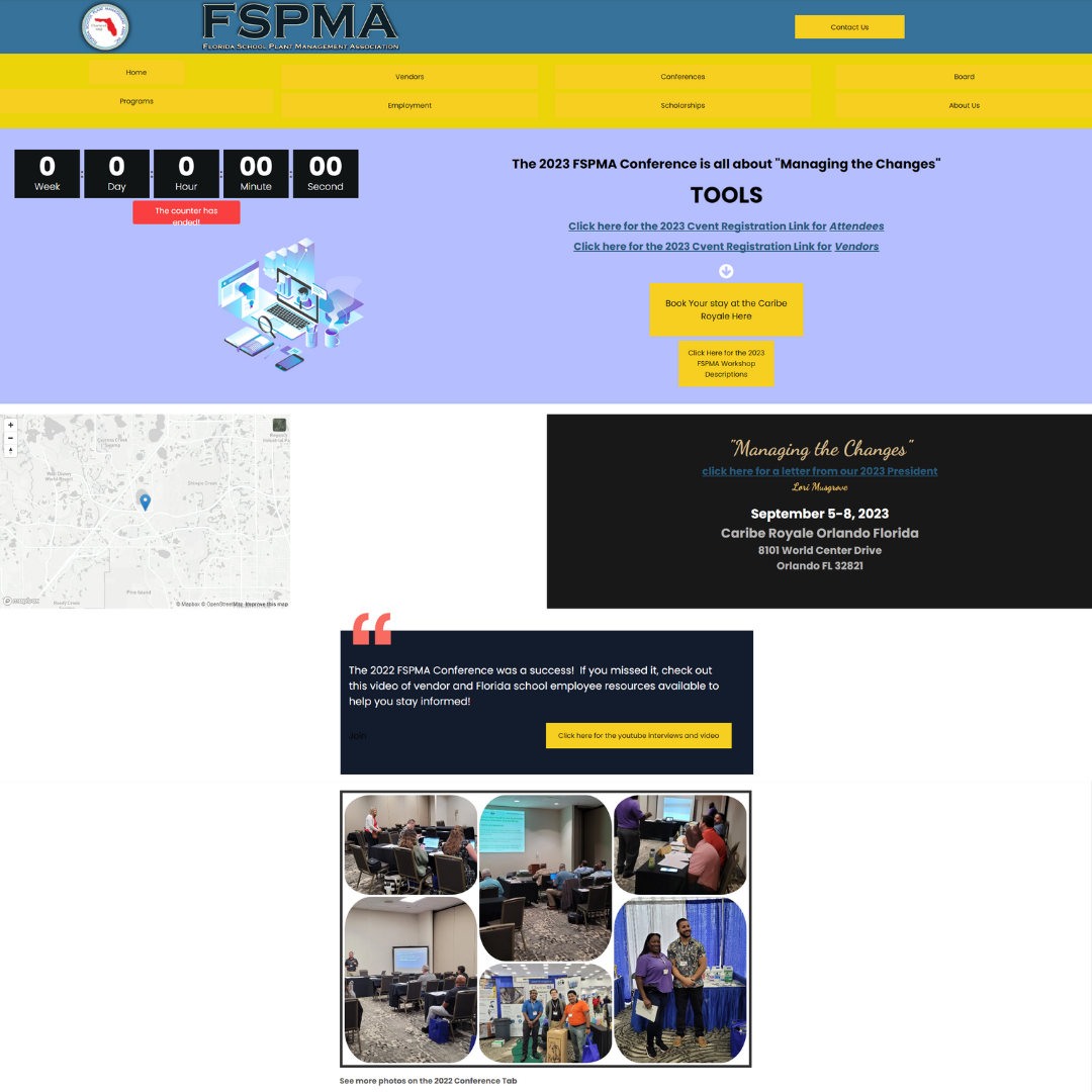 Website promoting the FSPMA conference: 