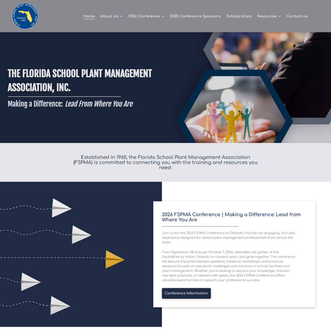 Florida government website homepage with 