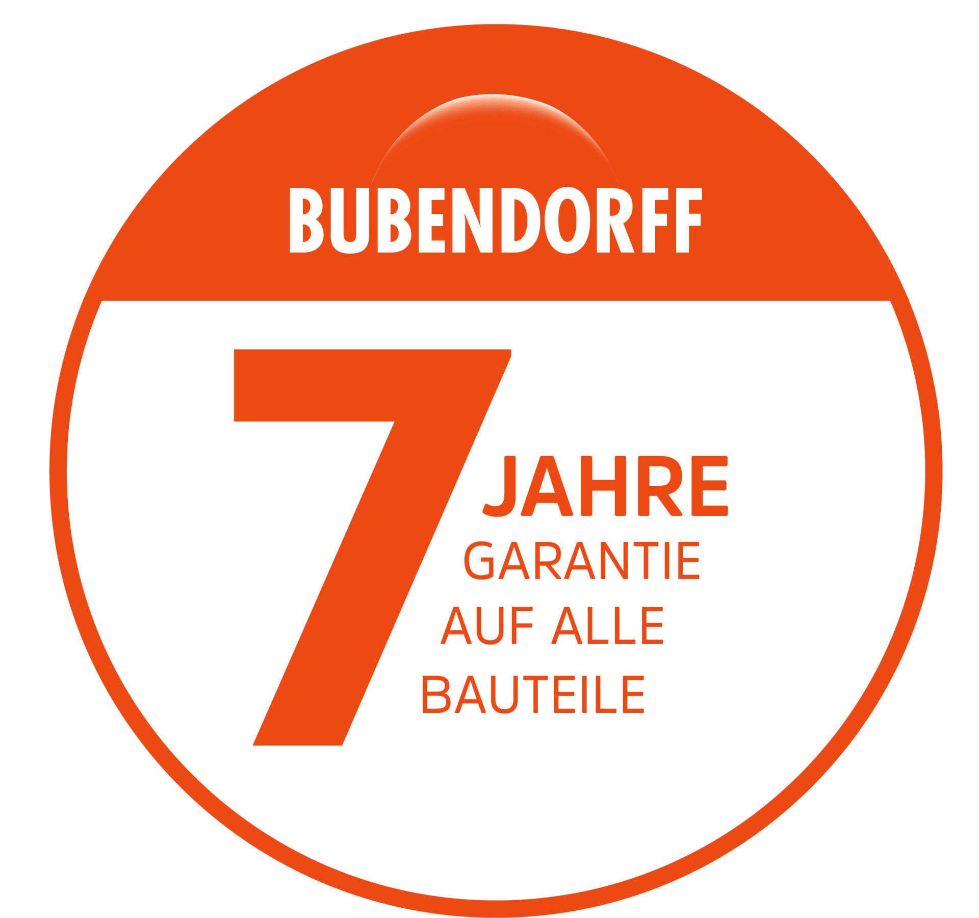 Bubendorff Solar Rolladen - Garantiesiegel
