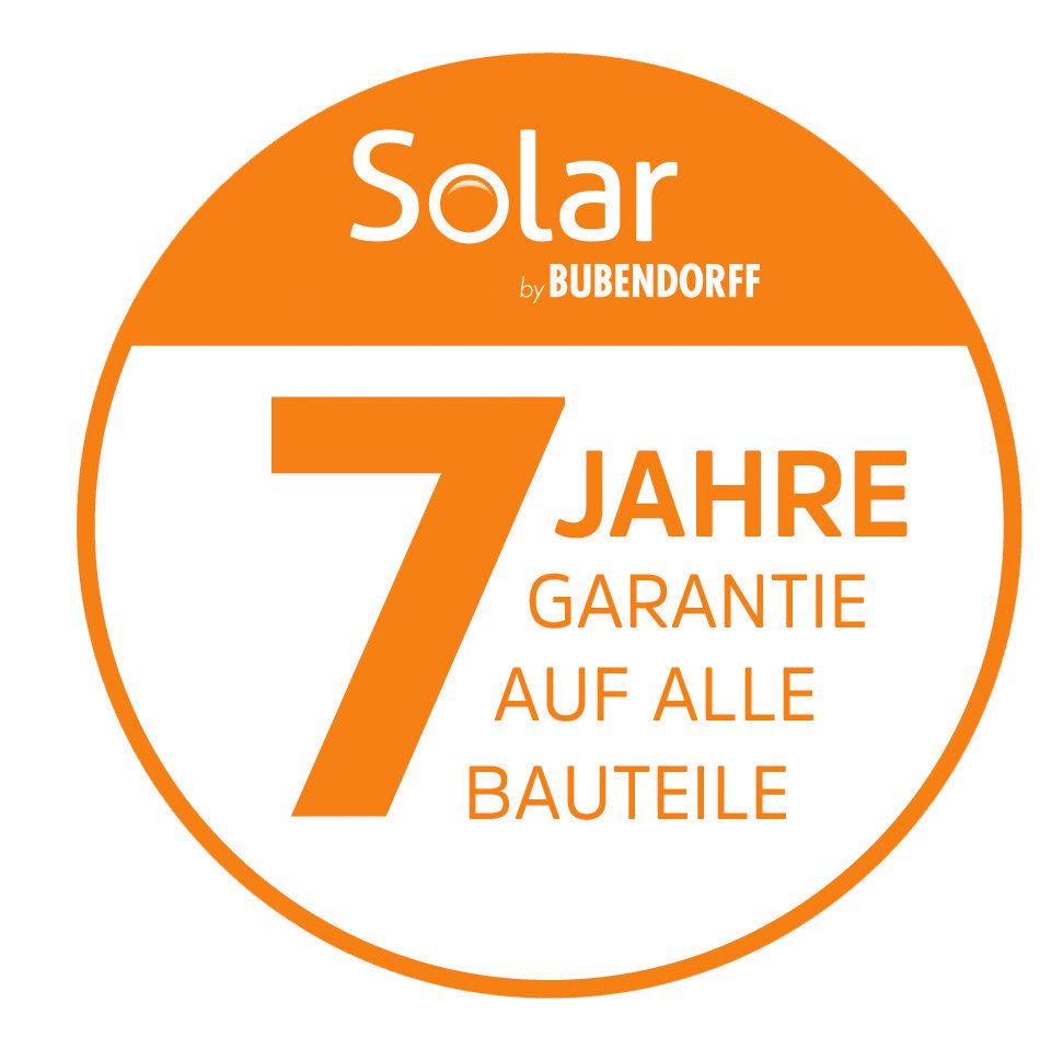 Bubendorff Solar Rolladen - Garantiesiegel