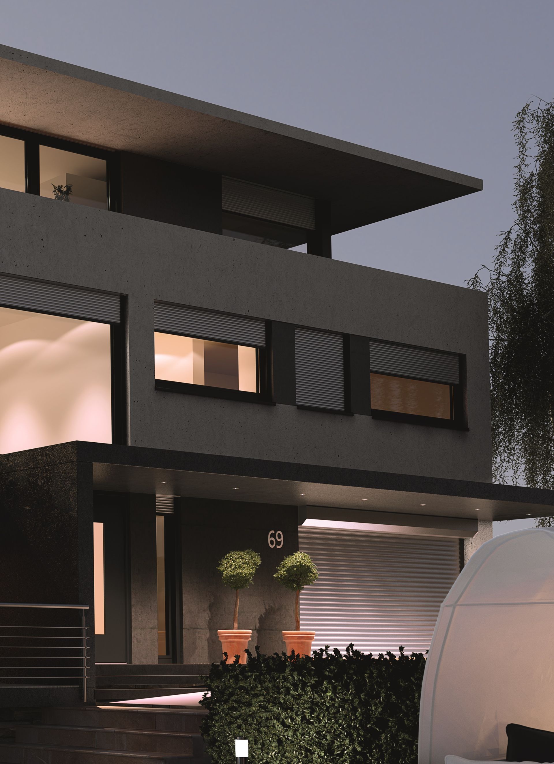 Screenanlagen von heroal, Sonnenschutz Singer