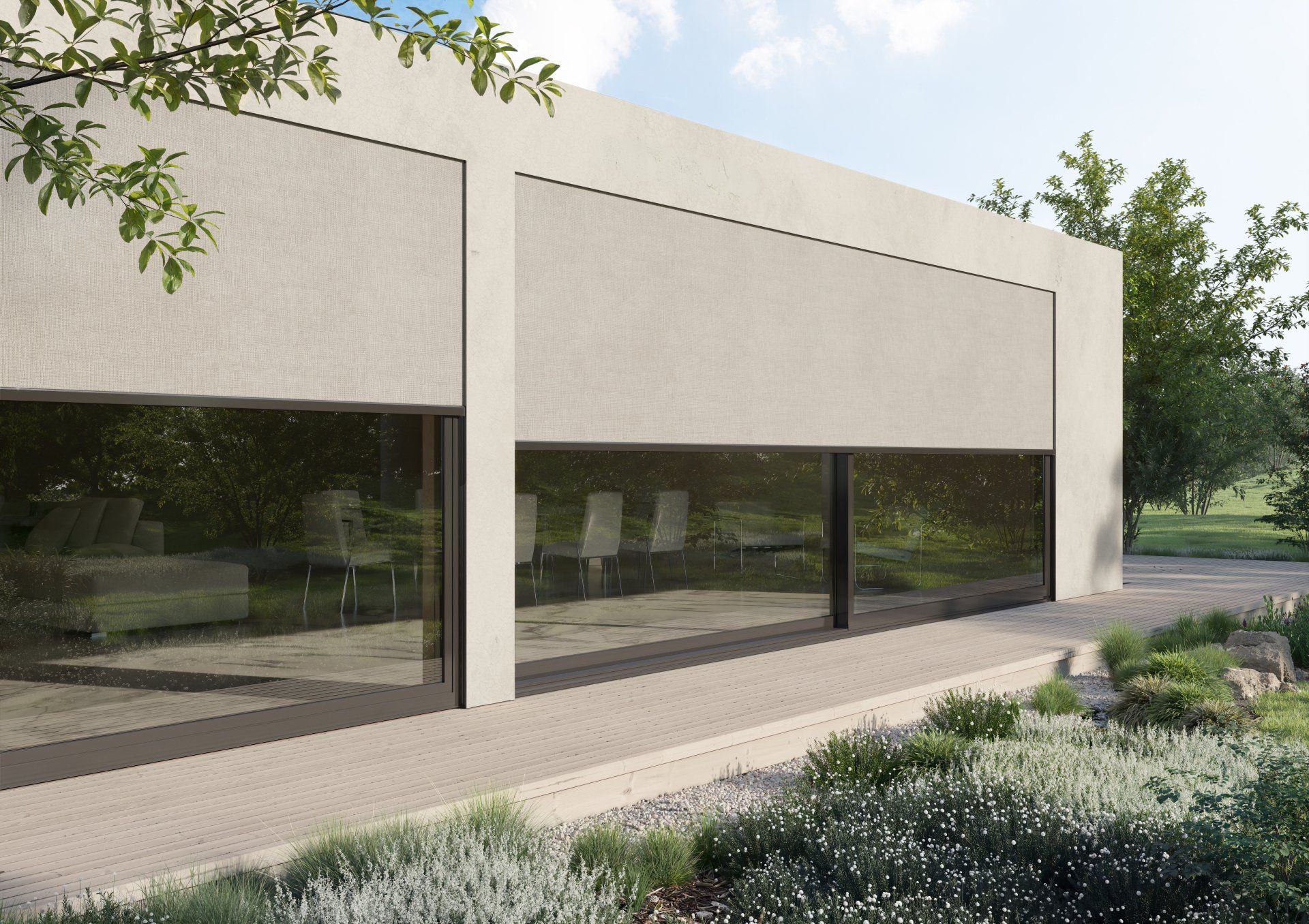 Screenanlagen von heroal, Sonnenschutz Singer