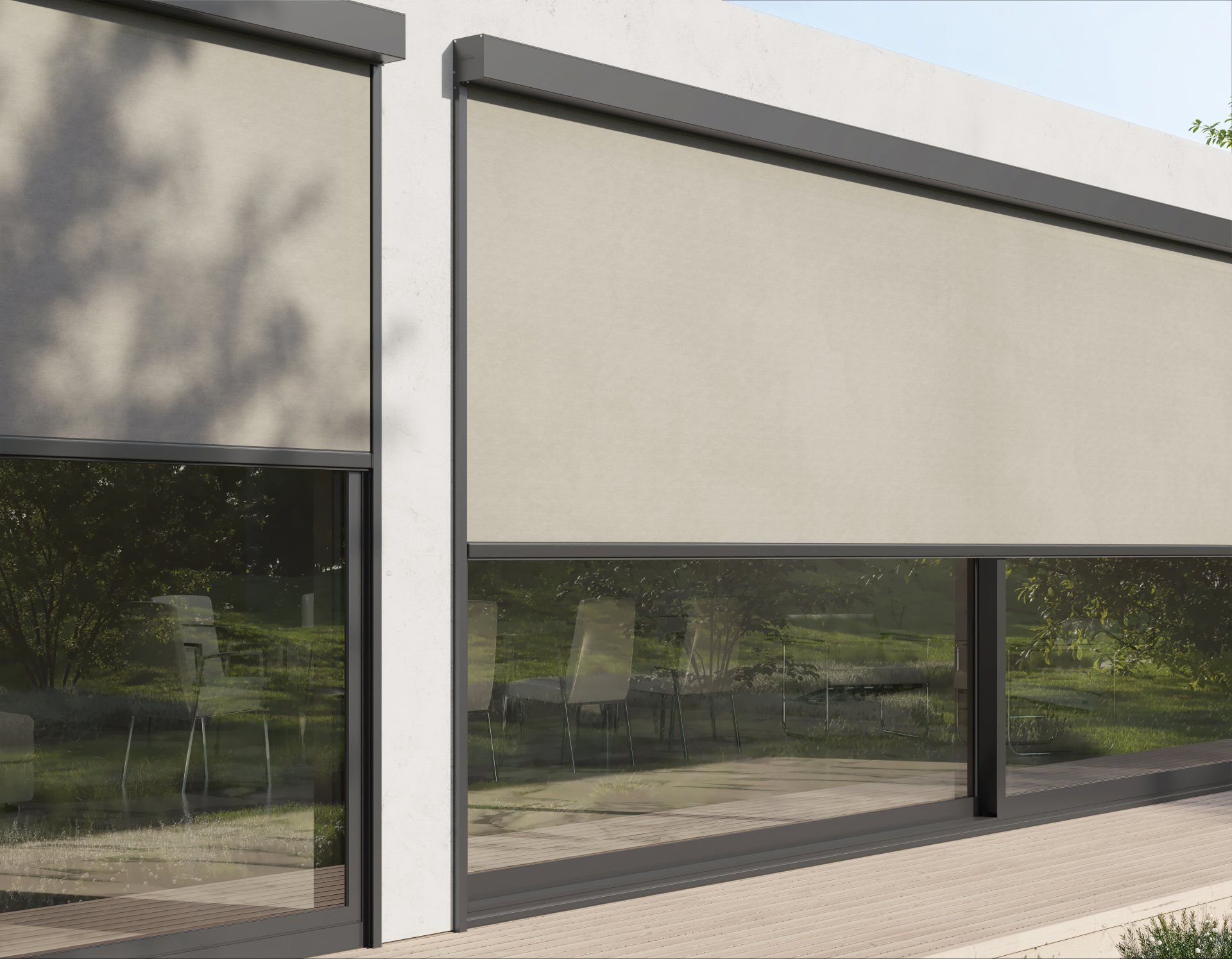 Screenanlagen von heroal, Sonnenschutz Singer