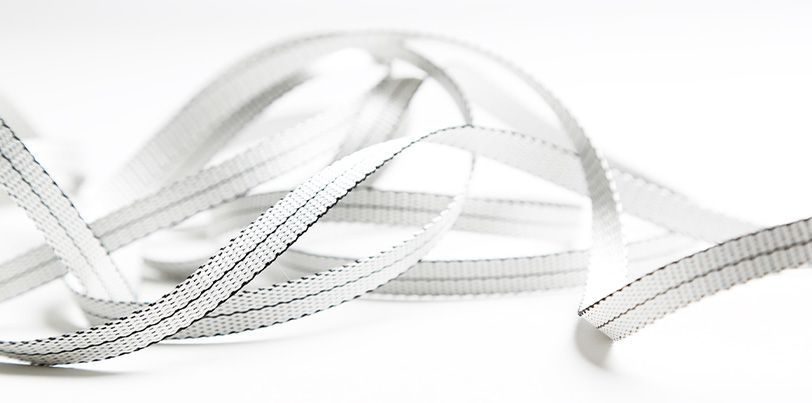 Zugband für Wintergartenmarkisen 10 mm Silber  1000 mm