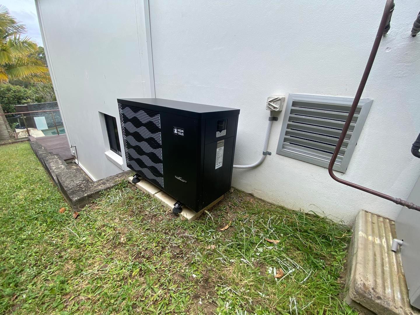 Black Rectangular Pool Heater — Tempshift Pool Heating in Buff Point, NSW