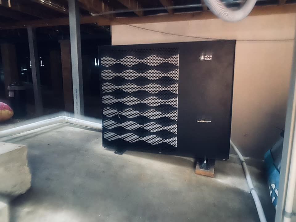 Black Heat Pump — Tempshift Pool Heating in Central Coast, NSW