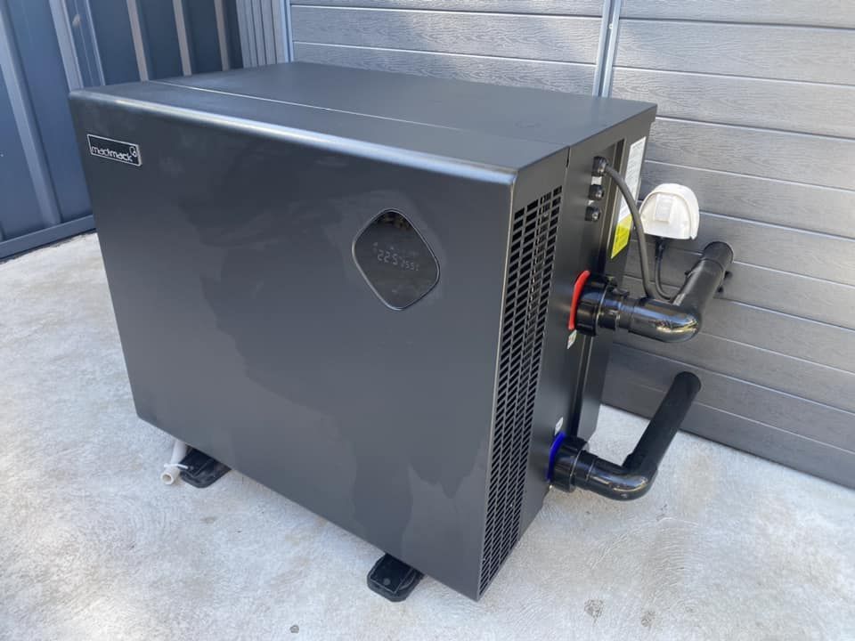 Dark Grey Heat Pump — Tempshift Pool Heating in Central Coast, NSW