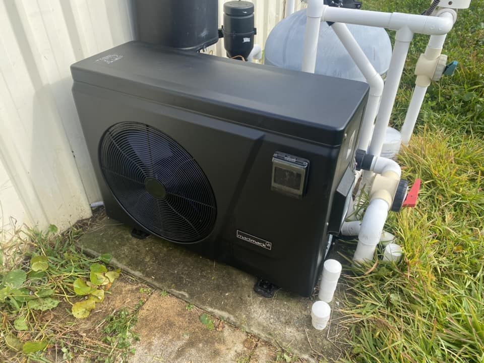 Black Pool Heat Pump — Tempshift Pool Heating in Hunter Valley, NSW