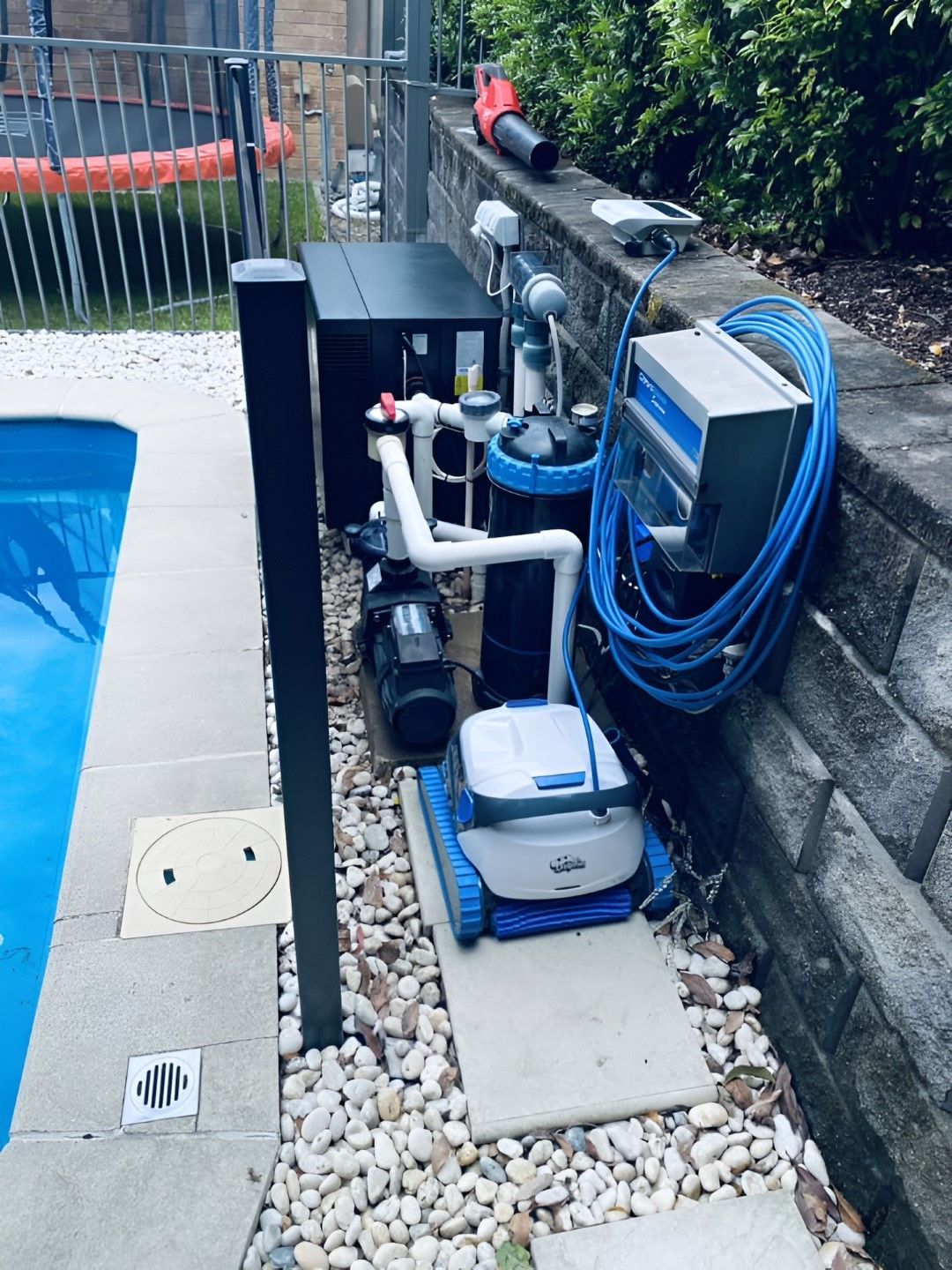 Poolside Equipment, Including Pool Filter, Pump, and Control Panel — Tempshift Pool Heating in Buff Point, NSW