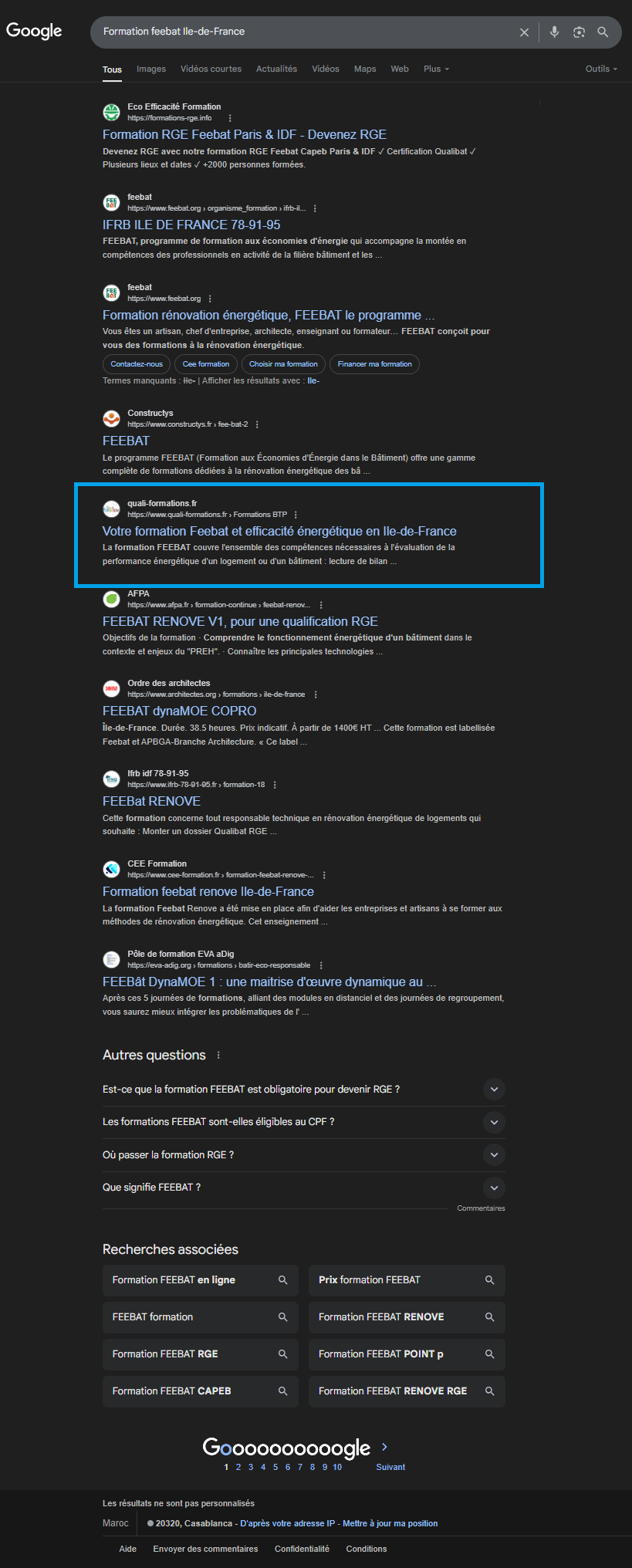 Quali Formations SEO