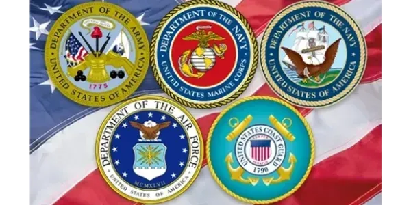 Army Air Force Coast Guard Marine Navy Space Force