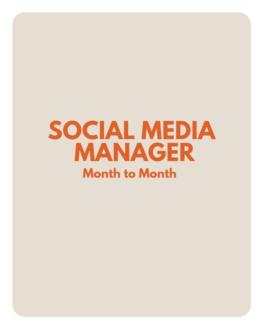 Social Media Manager Service