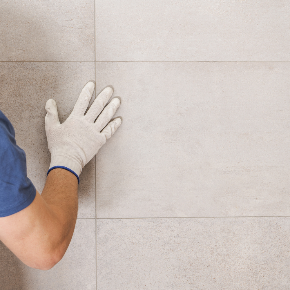 Expert minimalist tile installation