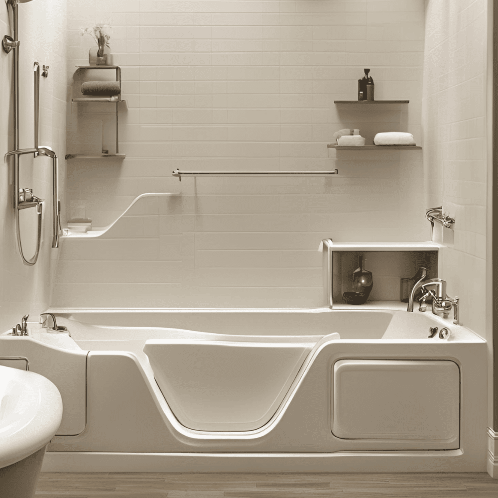 Custom walk-in bathtub made by Jacksonville Bathroom Remodel Company