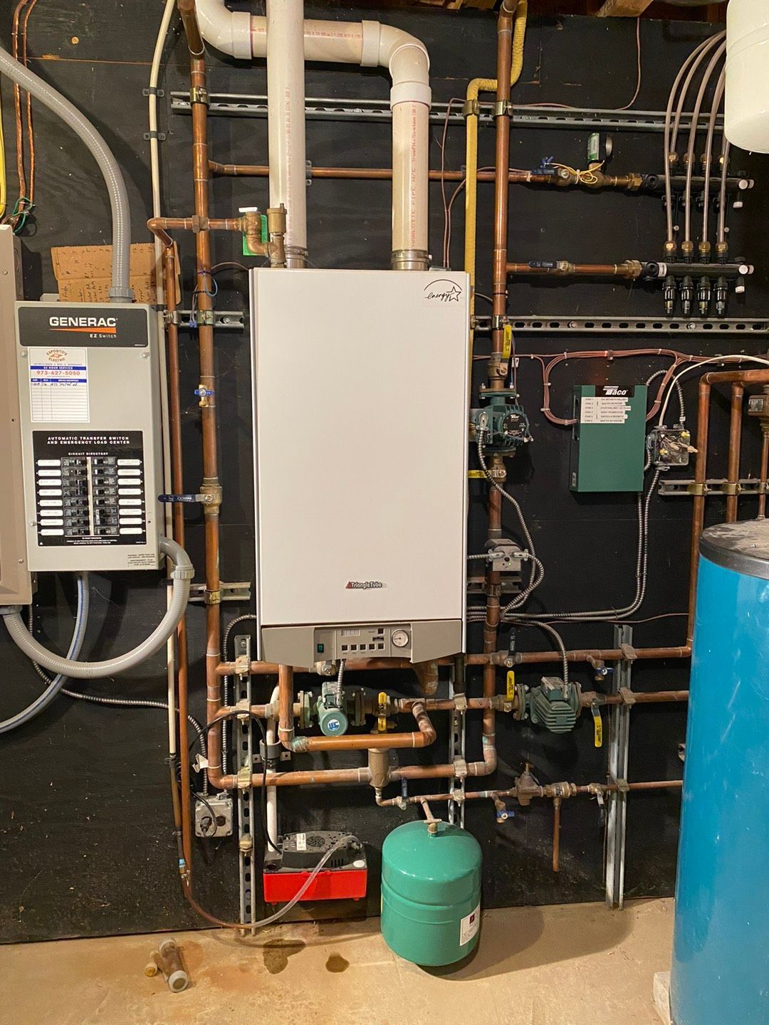 White water heater and lots of copper pipes - Lafayette, NJ | Clear Water Solutions