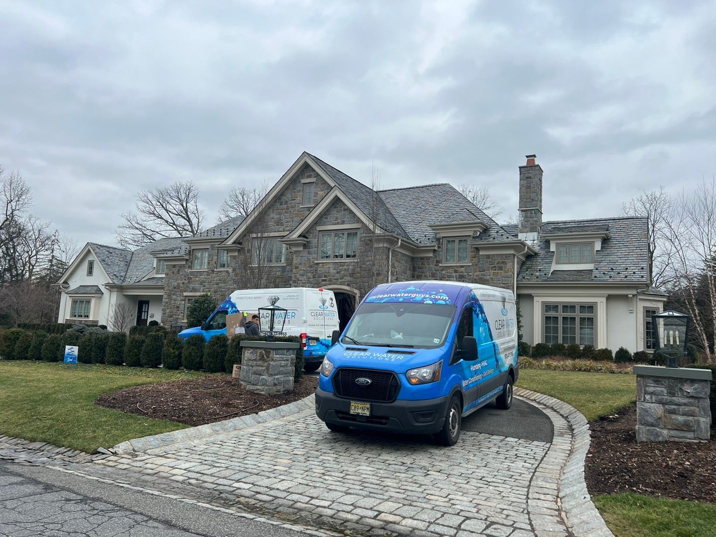 Blue delivery van - Lafayette, NJ | Clear Water Solutions