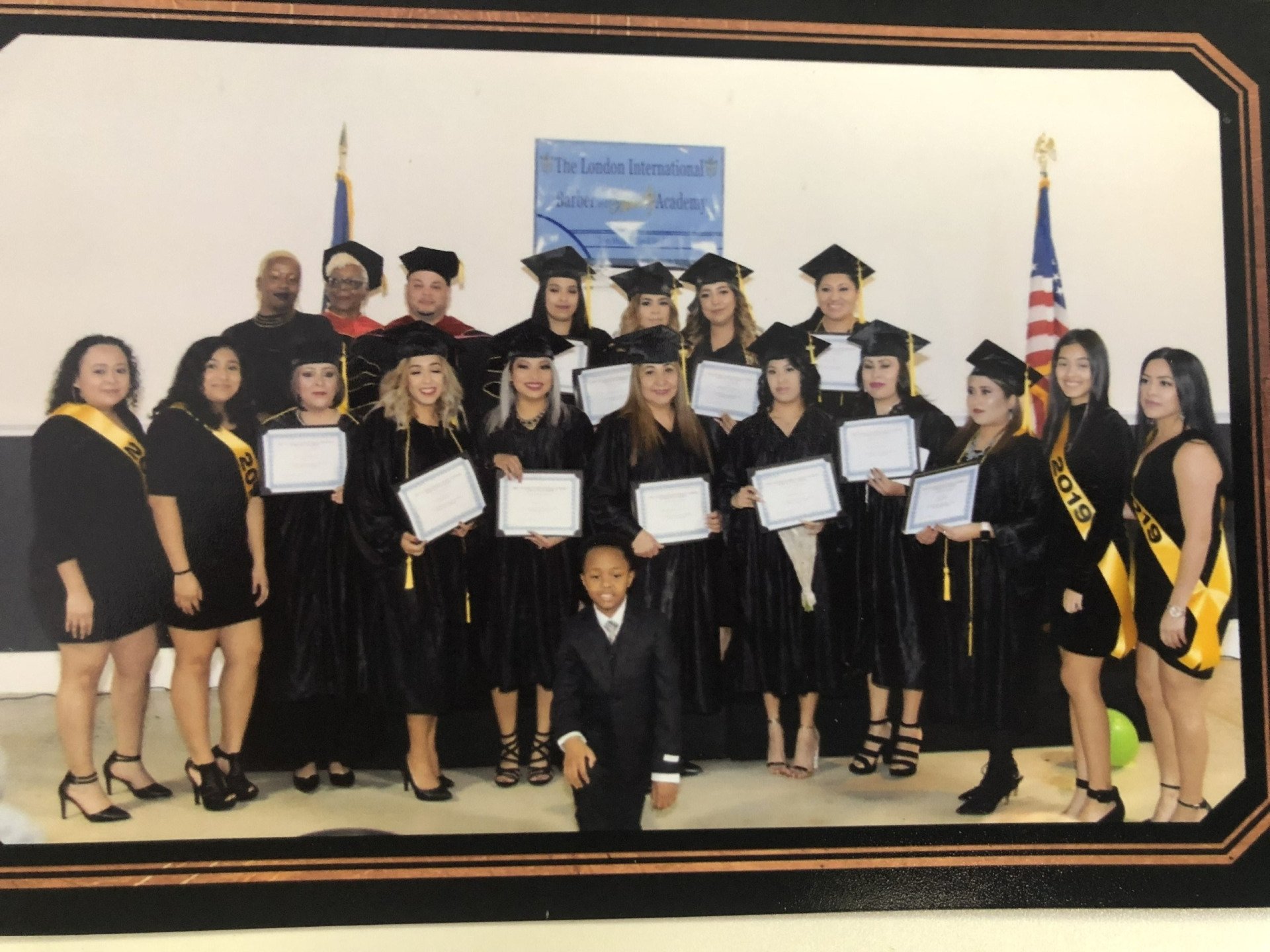 Group Photo of the Graduated Students — Greensboro, NC — The London International Barber and Beauty Academy