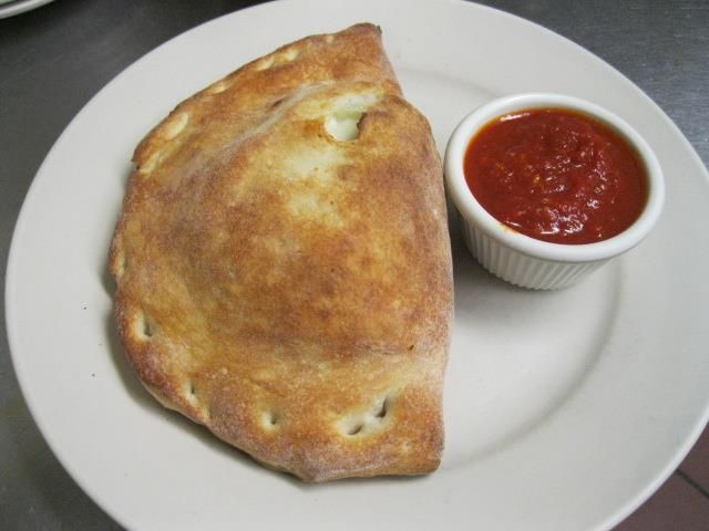 Calzone with Marinara Sauce — Durham, NC — Pulcinella's Italian Restaurant