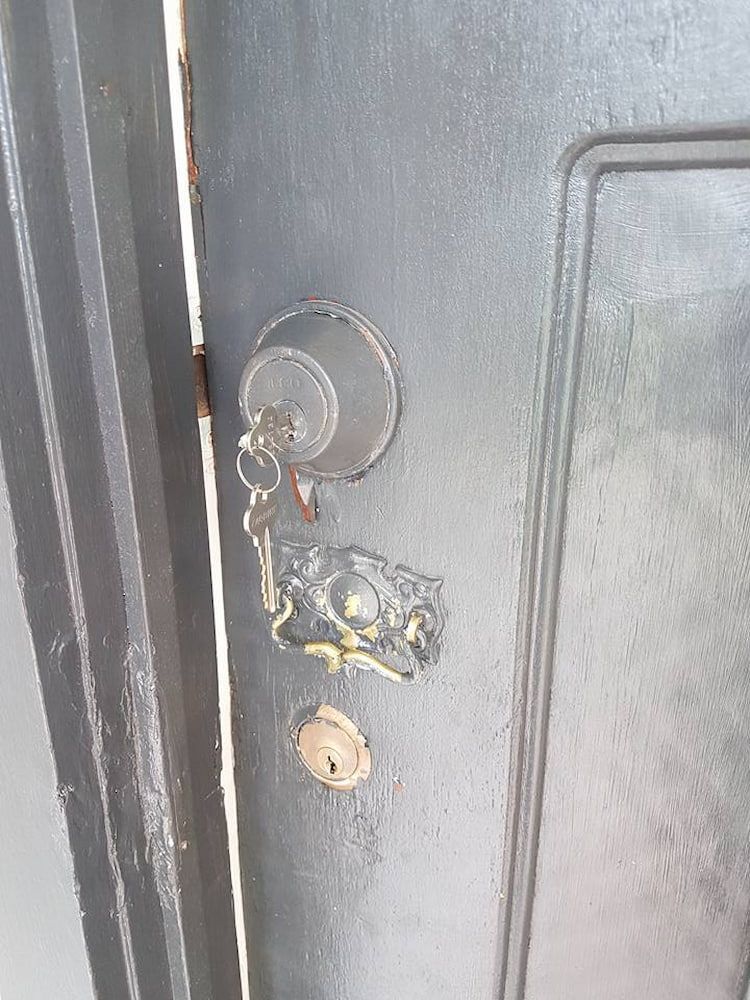 A Close Up of a Door With a Key in It — South Coast Locksmiths in Fairy Meadow, NSW