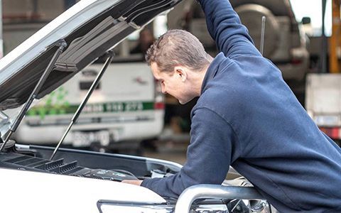 Car Electrician Checking Car Front — Bridgewater, SA — Hills Auto Electrical