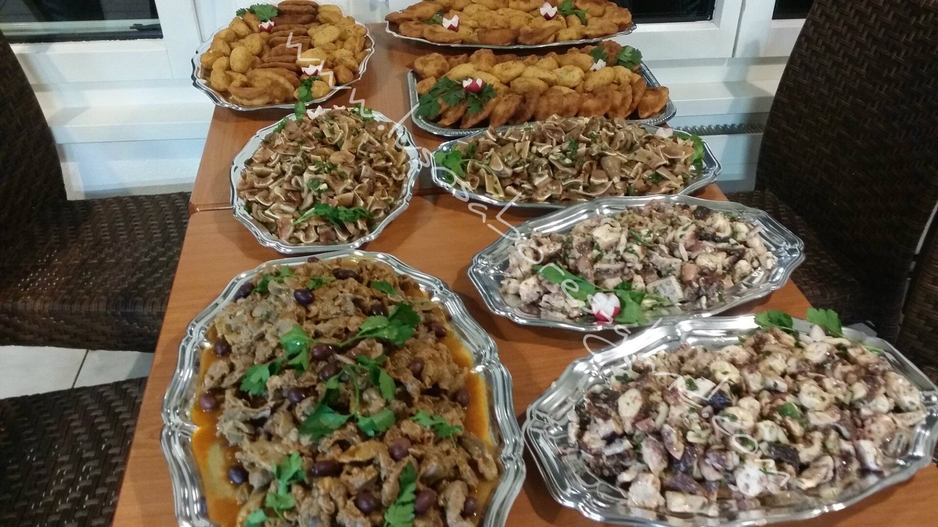 Saladas polvo, Orelha, Pipis, Rissois de Camarão