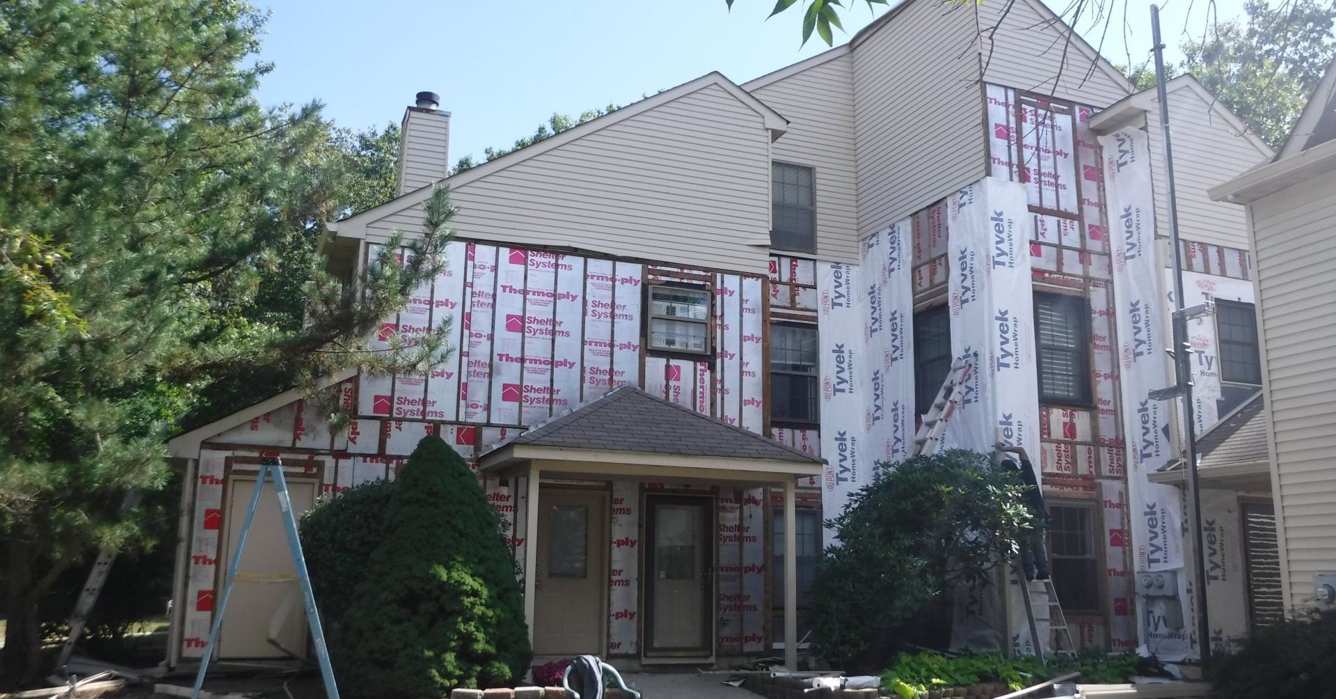 air handling units on roof of building