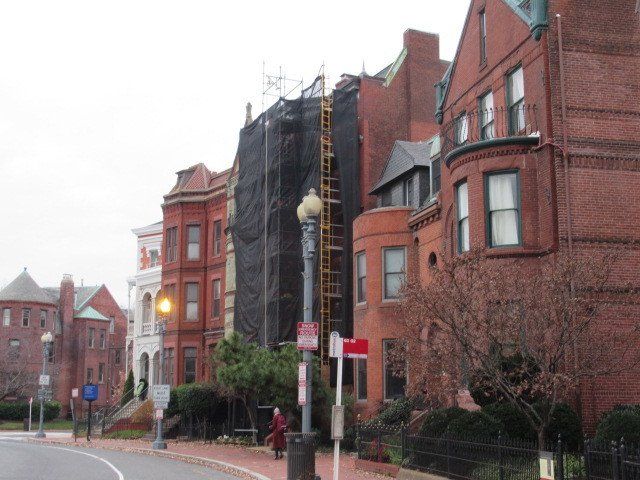7 Logan Circle Condo historical buildings under construction
