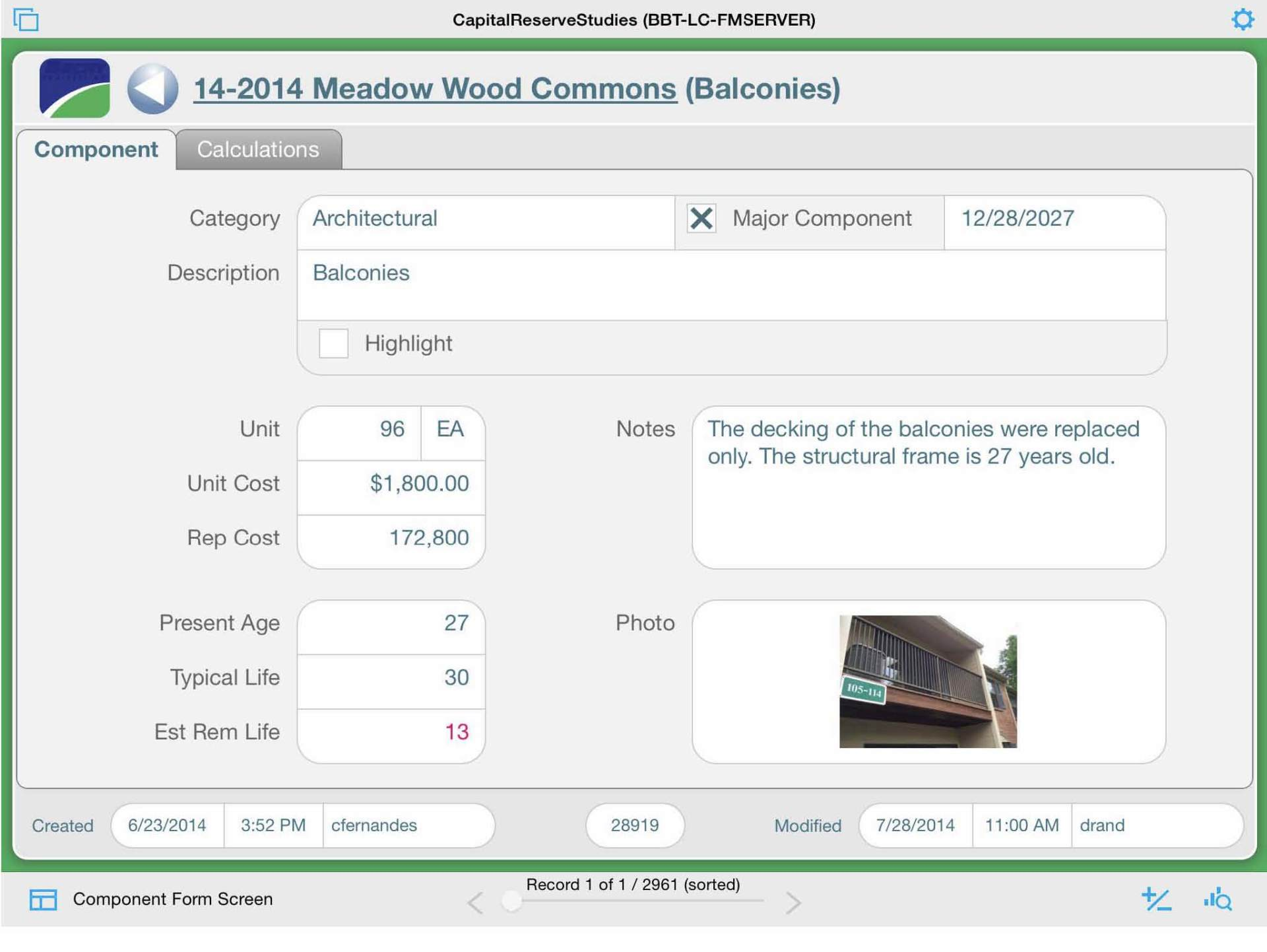 Reserve Study software program