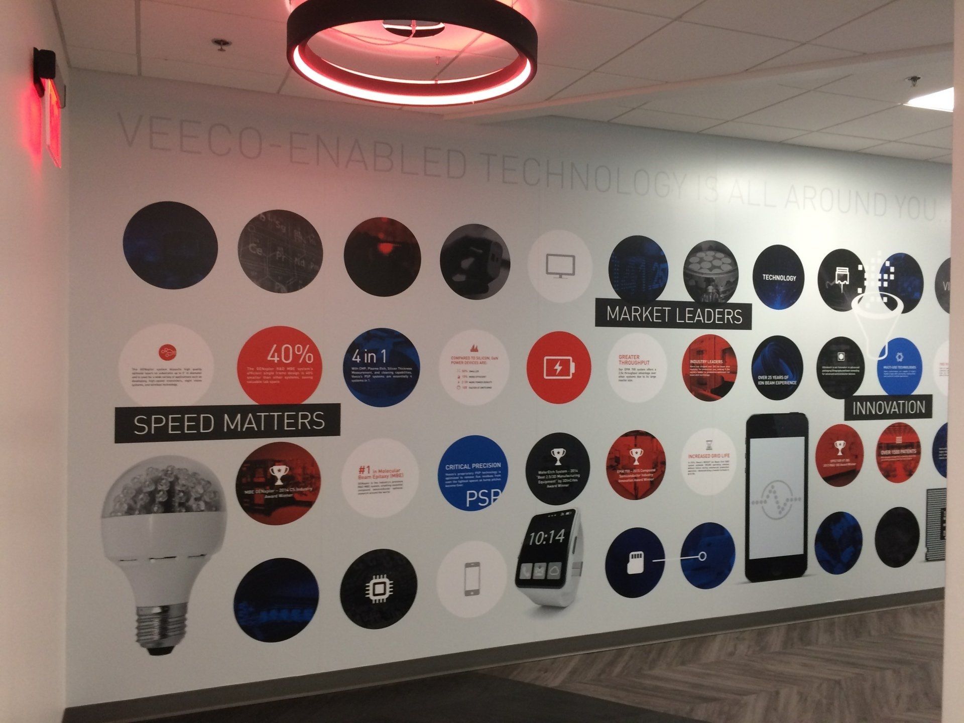 Veeco Instruments hallway