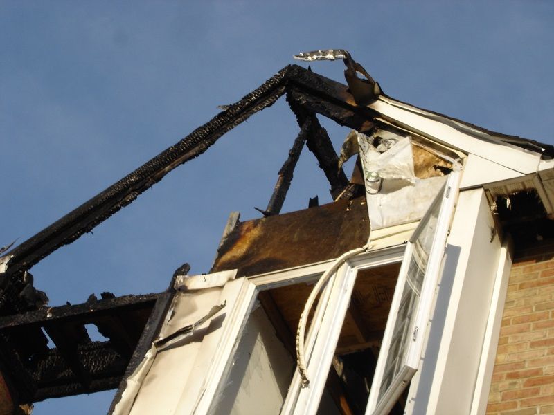 fire damage to a building
