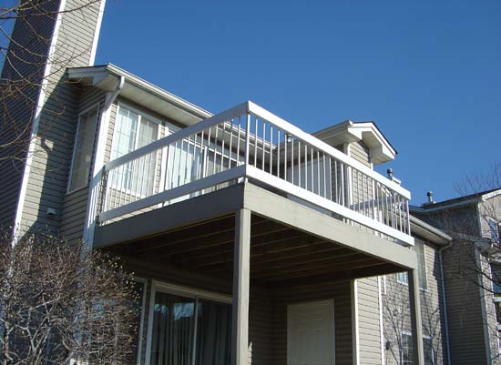 Deck on multi-family residential building